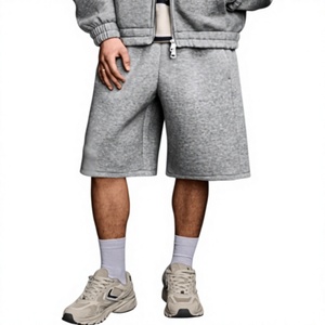 Mens Utility Cargo Shorts Elastic Waist Comfortable <b>Mid</b> Waist Short Pants with Functional Pockets for Casual Outdoor Wear - Product Image 1