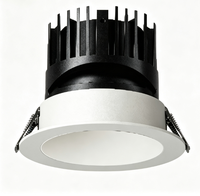 Lampes LED pour hôtels, villas, projecteurs muraux, éclairage anti-éblouissement pour la maison, spots encastrés COB