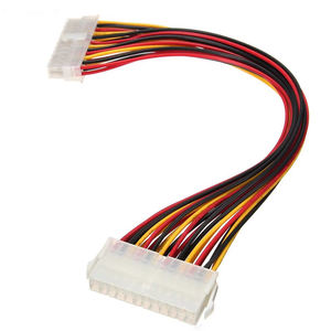 Câble ATX <span class=keywords><strong>24</strong></span> broches <span class=keywords><strong>RGB</strong></span> mâle à 24Pin femelle câble d'extension d'alimentation 30cm pour PC interne PSU TW fil de connecteur d'alimentation - Product Image 5