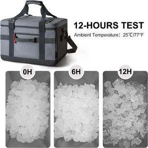 Free Sample Durable Water Resistant Portable Large Capacity 24L <b>Backpack</b> Interlayer Insulated Thermal Food Box Delivery <b>Cooler</b> - Product Image 6