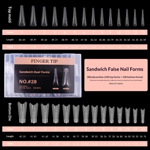 ZHI JIA Newby Moule à <span class=keywords><strong>ongles</strong></span> d'extension à couverture complète en ABS, transparent, formes ovales et amandes, LOGO personnalisé OEM ODM - Product Image 6