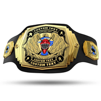 Ceinture de championnat personnalisée en cuir métallique de haute qualité Ceinture de lutte Football baseball Softball Hockey bowling Lutte