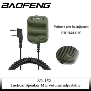 Baofeng <strong>AR</strong>-152 Walkie Talkie Microphone <strong>Speaker</strong> Tactical Two Way Radio UV-5R UV-82 BF-888S Headset Mic Wireless Radio Microphone - Product Image 2