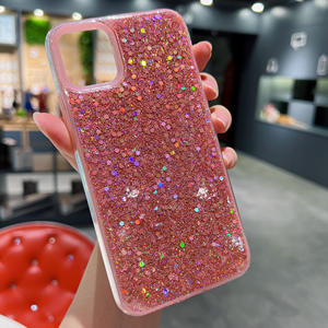 <span class=keywords><strong>Coque</strong></span> de téléphone à paillettes avec bracelet design, housse de luxe pour femmes et filles, protecteur dur pour iPhone 13 - Product Image 2