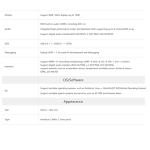 CORE-3308BY hiệu suất cao 64-bit rk3008 Quad-core IOT ai phát triển ban mới Mainboard Kit - Product Image 4