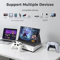 Monitor Portátil IPS de 15.6 Pulgadas Tipo-C, Pantalla Ultrafina para Juegos de 1080P para Laptop, Mac, Teléfono, PS4/ con Cubierta Inteligente