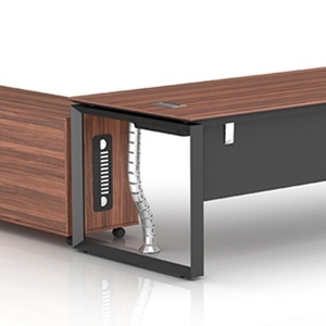 Modern L-Shape Executive Manager Writing <b>Desk</b> Single Office Furniture Contemporary Wholesale Supply Boss Office <b>Desk</b> Organizer - Product Image 6