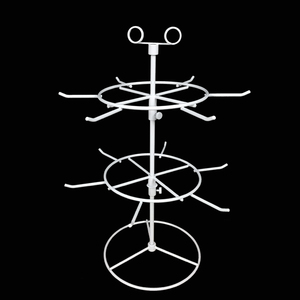 6 PEG móc truy cập Spinner Rack cho móc chìa khóa treo nhỏ Rack hiển thị Keyring đứng - Product Image 3