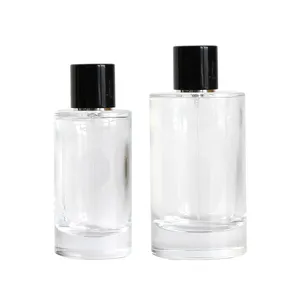 Groothandel Cilindrische Spray 50Ml 100Ml Glazen Parfumflesjes Met Verpakking