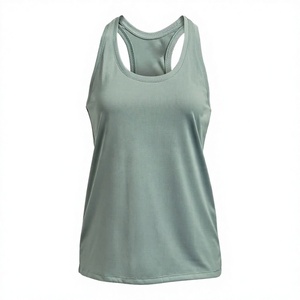 Camiseta de Yoga de Alta Calidad para Mujer, Estilo Racerback, Personalizable, con Cuello Cuadrado, Transpirable, con Logotipo Frontal - Product Image 2