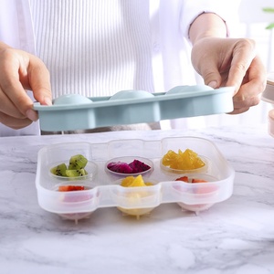 Boule de glace Flexible à 6 cavités, moule en Silicone, <span class=keywords><strong>bac</strong></span> à glaçons avec couvercle - Product Image 3