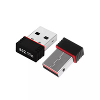 Adaptador USB WiFi Dongle 150 Mbps Receptor Inalámbrico de Red LAN Ethernet con Unidad de CD