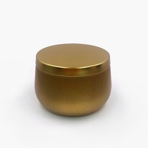 Échantillon Gratuit - Boîtes en Métal Dorées Rondes Décoratives Vides pour Bougies Parfumées (2oz, 3oz, 4oz, 6oz, 8oz) - Product Image 2