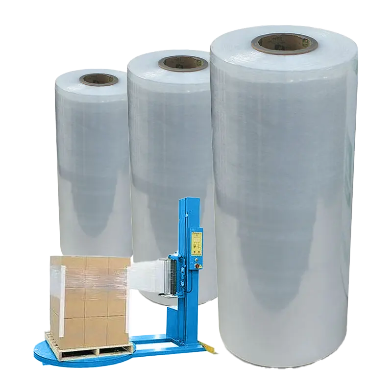 High Quality Plastic Film Pallet Wrapping Machine Stretch Wrap Shrink Film for Packaging Quality Stretch Film Shrink Wrap