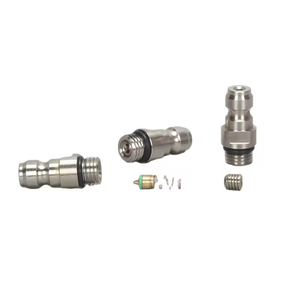 8mm <b>Quick</b>-Connect Male Copper Power <b>Connector</b> One-Way High-Pressure Valve Inlet Nozzle M10*1G1/8NPT Internal External Thread ABS - Product Image 1