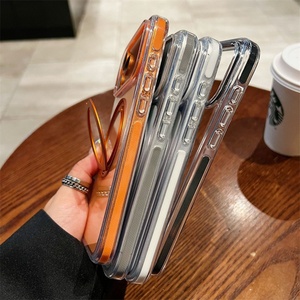 เคสโทรศัพท์แม่เหล็กใสกันกระแทกสำหรับ iPhone 13 14 15 16 PRO MAX พร้อมขาตั้งหมุนห่วงโลหะ - Product Image 4