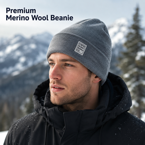 Fabricants professionnels de bonnets tricotés sur mesure, bonnets d'hiver pour hommes en laine mérinos et acrylique, sans démangeaisons, à revers, pour le <span class=keywords><strong>ski</strong></span> - Product Image 4