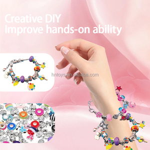 Kit de fabricación de <span class=keywords><strong>pulseras</strong></span> de regalo de cumpleaños de princesa <span class=keywords><strong>para</strong></span> <span class=keywords><strong>niñas</strong></span> y niños, Kit de fabricación de joyas DIY con <span class=keywords><strong>caja</strong></span> de almacenamiento de tocador de oso - Product Image 5