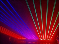 Projecteur laser professionnel MISS 500mW 8 têtes rouge bleu vert RGB + lampe 5W, barre laser 8 faisceaux, contrôle DMX512, IP20, pour hôtels et boîtes de nuit