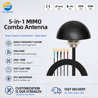 Antenne combinée 5 en 1 GPS GLONASS LTE WIFI MIMO pour extérieur, montage par vis, antenne de passerelle de communication LoRa 4G LTE GPS