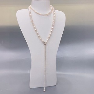 Collar de Perlas de Agua Dulce Naturales de 11-12 mm para Mujer, Cadena de Perlas con Luz Intensa, Cuentas Sueltas, Collar de Perlas Grandes - Product Image 1