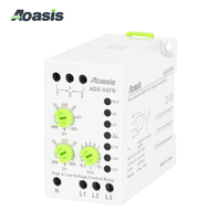 Relais de contrôle de tension du fabricant d'usine AGK-04FN, relais de protection de séquence de phase (3*380V avec fil neutre)