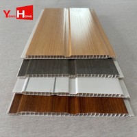 Panel de Techo Cuadrado Moderno de PVC Ecológico e Impermeable de 200x7mm, Directo de Fábrica Yonghong, para Dormitorio, Apartamento y Baño
