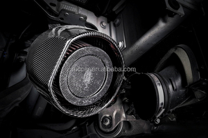 Colector de admisión de carbono seco real de más potencia para Jaguar F-type 2,0 T Racing Version Engine Air Filter <span class=keywords><strong>Intake</strong></span> - Product Image 3