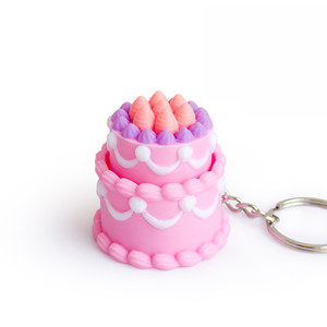 Cadeau promotionnel : Porte-clés anti-stress imprimé en 3D, bouton-pression pour café latte, pendentif - Product Image 1