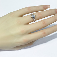 Prêt à expédier - Bague en argent sterling S925 avec moissanite taille marquise 1 carat VVS couleur D certifiée GRA pour femme - Bague de fiançailles et de demande en mariage