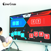 Écran LED interactif mural pour jeu de pickleball, basket-ball, tennis, volley-ball, football, soccer multijoueur