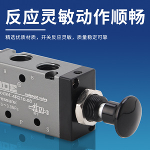 วาล์วควบคุมทิศทางลมแบบแมนนวล Dde Dade Pneumatics รุ่น 4R210-08 ขนาด 1/4 นิ้ว สำหรับใช้งานทั่วไป - Product Image 4