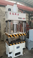 Prensa Hidráulica Integrada de 100T para Formado de Techos, Prensa Hidráulica de Tres Vigas y Cuatro Columnas, Máquina de Estiramiento de Metal, Directo de Fábrica