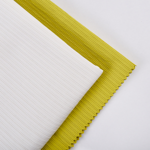 Trong Kho Hot-Bán 100% <span class=keywords><strong>Polyester</strong></span> Hai Lớp Dệt 0.3Cm Đôi Sọc Vải Cho Bông Độn Quần Áo - Product Image 1