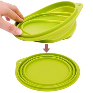 Tazón Plegable para Perros, Plato Portátil Plegable para Mascotas con Clip de Montañismo, Tazón de Alimentación para Viajes - Product Image 4