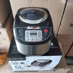 Cuisinière à riz électrique Silver Crest 5L multifonctionnelle avec minuteur pour usage domestique - Product Image 1