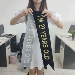 Écharpes de concours de beauté en polyester orange écologiques personnalisées et exquises avec impression numérique, économiques pour les récompenses - Product Image 4