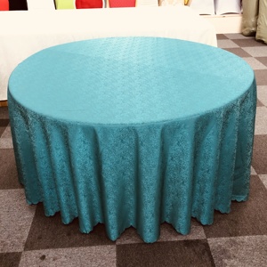 Mantel de tela de poliéster Premium Damasco mantel verde azulado oscuro para boda fiesta banquete eventos Hotel restaurante - Product Image 5