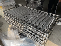Chariot de nourriture en alliage d'aluminium 20 30 étages chariot d'assiettes et plateaux pour saucisses et viandes