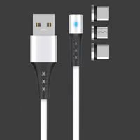 Grosir kabel Data ponsel multi-guna 4-in-1 dengan USB 3.0 5A pengisian daya Cepat & pengisian daya magnetik konduktor tembaga murni