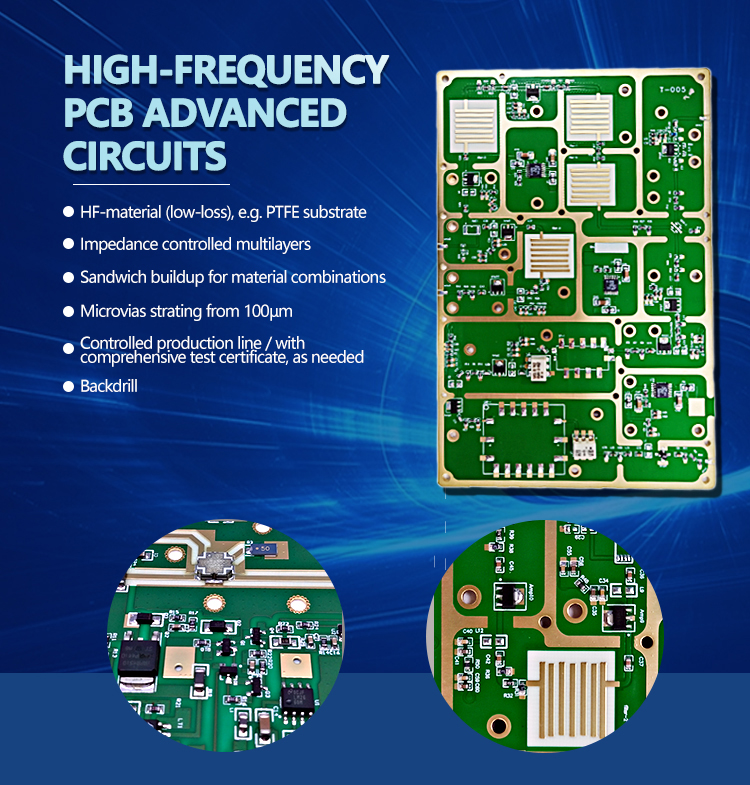6oz High Frequency PCB Design 24 Layers HDI Multilayer PCB OEM Services