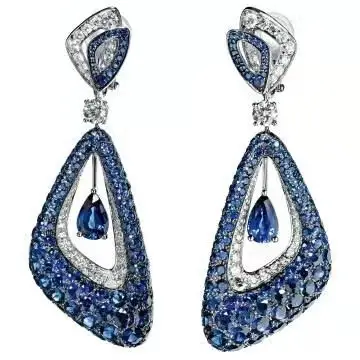 Fashion Letter Dangle Earring Women Pave CZ sterling silver Stud Earring Ins Vintage Collection