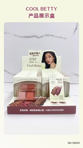 พาเลทอายแชโดว์มินิ 4 สี แบบขายส่ง กล่องใส สีขาว ชมพู พาเลทอายแชโดว์เครื่องสำอาง พาเลทแต่งตาขนาดเล็ก - Product Image 6