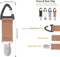 Clip de fixation polyvalent en métal pour casquette de baseball, crochet à ressort triangulaire pour le camping, les voyages, à accrocher sur un sac, une sacoche ou un sac à dos