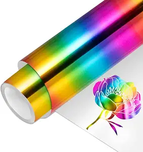 Aqm Cầu Vồng Ba Chiều Vinyl Dấu Hiệu Cuộn DIY Craft Vinyl Hình Ba Chiều Dán Cuộn