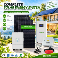 Système d'énergie solaire hybride, kit de panneaux solaires 10KW 15KW 20KW, kit solaire complet, système domestique
