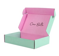 Boîtes postales personnalisées avec logo mini enveloppe pliable brillante boîte en carton ondulé bijoux enveloppes écologiques