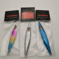 NOUVEAU MAJOR Leurre de pêche au jig lent lumineux 30g-250g pour eau salée avec yeux 3D