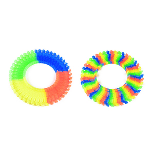 55 Pièces DIY Éducatif Jouet de Course Lumineux à Assembler Voiture Flexible et Modulable en Plastique Écologique Piste Magique - Product Image 3
