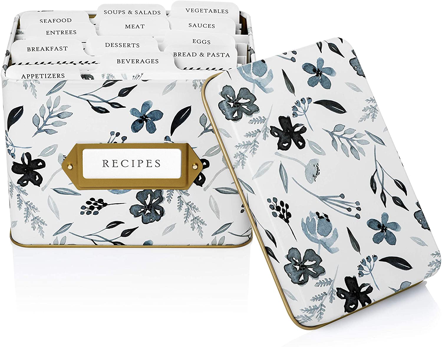 Высококачественная металлическая Роскошная квадратная коробка для приемника с цветочным принтом на заказ и коробка для приемника, жестяная банка для упаковки чая